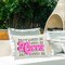 Bubble Letters Happy Outdoor Printed Pillow Design by Victoria Barnes, 14 x 7 x 20